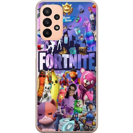 Yhteensopiva Puhelinkuori Samsung Galaxy A23 5G Fortnite Karaktärer Spelmotiv Ikoner Gaming Design Populär