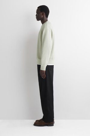 COS Men's Felpa In Cotone Lavato in Verde