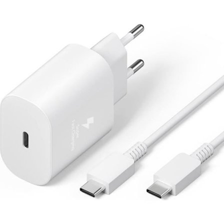 25W Hurtig USB-C Oplader til Samsung Galaxy A13 5G A33 A53, A34 A54 A14 A52 A72, S23 S22 S21 Ultra S21 S21 Fe S21 Plus S20 [H34]