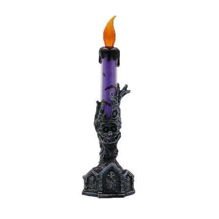 Dekorativa flimrande ljus Lila Led Candle Light för Home Party Bar Haunted House
