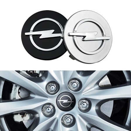 4-Pack - Opel Navkapslar / Hjulnavsemblem - Bil