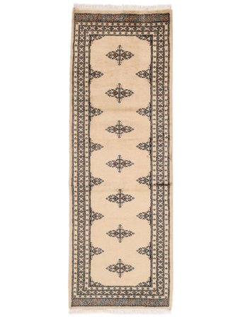Pakistan Bokhara 2Ply Rug Oriental Runner Beige/Brown (Wool, Pakistan)
