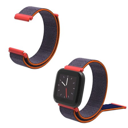 Fitbit Versa Lite Kardborrband klockarmband - Orange