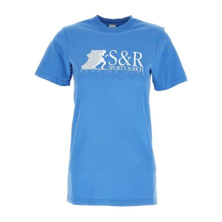 Sporty & Rich, T-Shirts Niebieski, Kobieta, Rozmiar: S