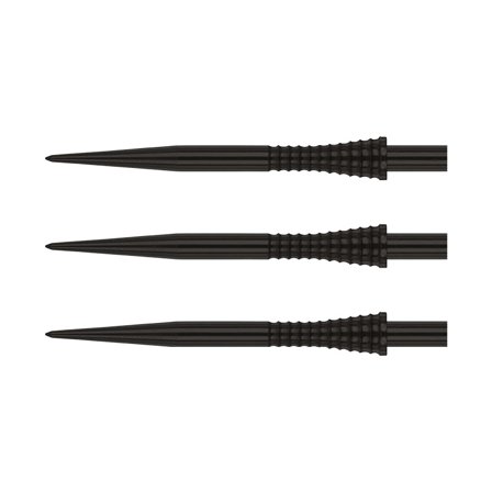 Red Dragon Darts Re-Point Black Raptor GT Gripped 35mm Steel Tip Darts - Replacement Points, Flights, Shafts