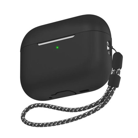 Silikonfodral med bärrem AirPods Pro 3 - Svart