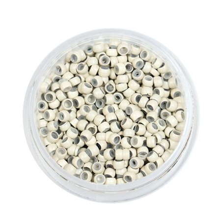 Nano silikonfodrade mikroringar för hårförlängningar