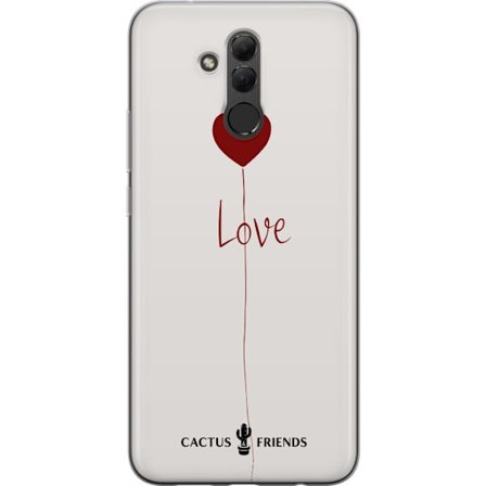 Yhteensopiva Puhelinkuori Huawei Huawei Mate 20 lite Cactus and Friends - Love Balloon Minimal