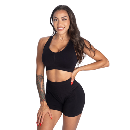 Better Bodies Scrunch Sports‐BH Svart