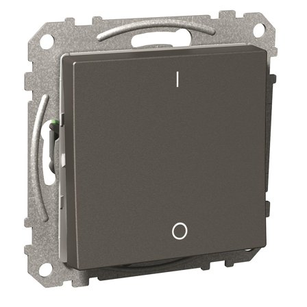 Schneider Electric Exxact Strømbryter antrasitt 2-polet omkobler, Strømbrytere & vegguttak