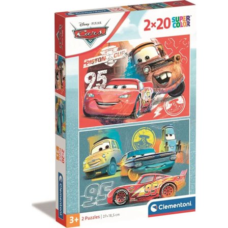 Disney Cars Puslespill – 2x20 brikker