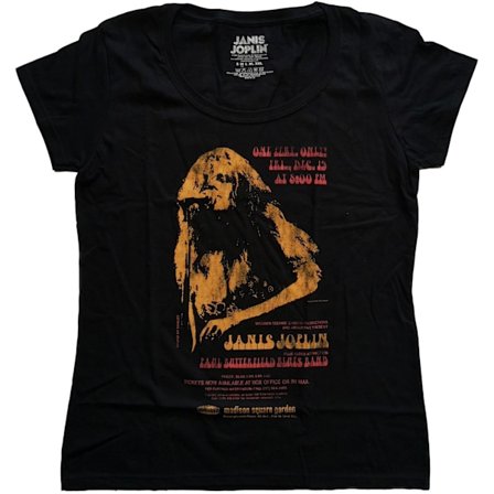 Janis Joplin Dam/Kvinnor Madison Square Garden Bomull T-shirt