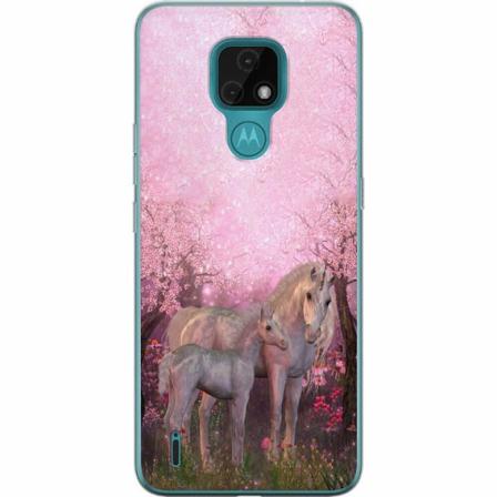 Motorola Moto E7 Mjukt Skal - Unicorn