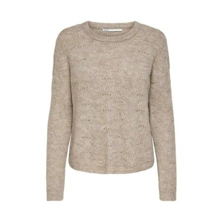 Only, Round-neck Knitwear Beige, Dames, Maat:XL,polyester