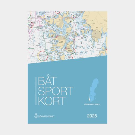 Carta náutica desportiva Sjöfartsverket Costa Oeste sul, Måseskär - Kullen (Edição 2025)