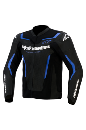 Motorradjacke Alpinestars GP Force V2 Airflow Schwarz/Blau Metallic 54