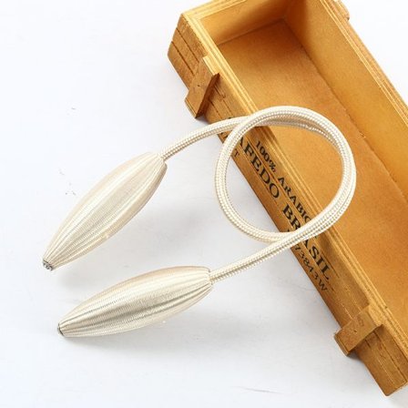 2-pak Gardinholdere Gardintilbageholdere Hjem Dekorative Vindue Gardin Twist TieBacks Tilfældig Modellering Gardinholdere (Hvid)