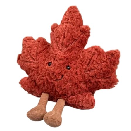 Jelly Cat Canadian Indigo Amuseables Hr. Ahornblad Plys NWT 18 cm