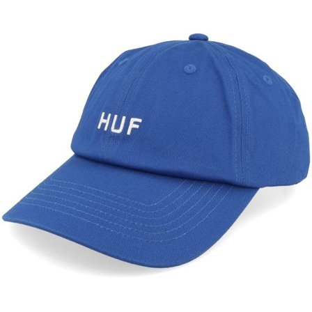 HUF - Blå unconstructed Keps - Huf Set Og Cv 6 Panel Hat Cobalt Blue Dad Cap @ Hatstore