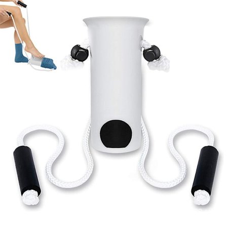 Lätt att sätta på och ta av strumpor - Draghjälp - Strumpklämma - Hjälpmedel för att dra på strumpor - Draghjälp för äldre, seniorer, gravida, 