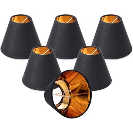 Kattokruunun lampunvarjostimet VAIN KYNTTILÄLAMPUILLE, kiinnitettävä klipsikiinnitys, lampunvarjostin 3 x 6 x 5, 6 kpl:een setti, klipsikupla