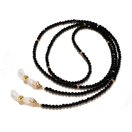 1 stk. Brillesnor Holder Kæde til Kvinder, Brilleholder Snor Om Halsen, Krystalperle Solbrillekæder Maskekæde