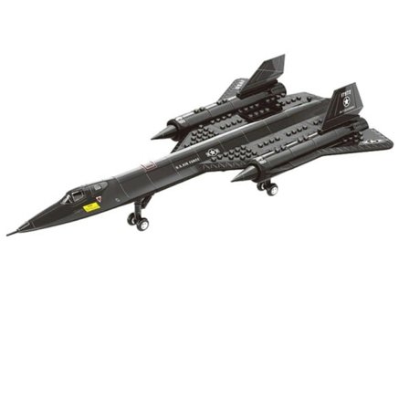 Air Force Blackbird Rekognosering Fly Legering Modell Fighter Montering Bygning Blokk Leketøy