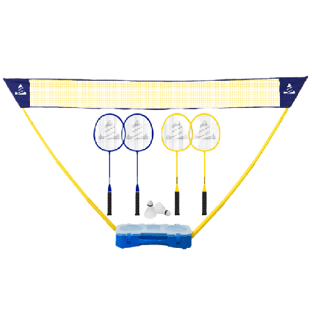 Sportme Badmintonset Easy Up Uteleksaker Gul
