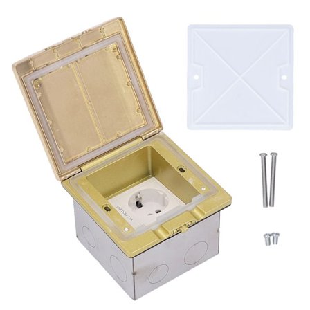 EU Standard 250V Innfelt Strømuttak USB Vanntett Støvtett Innebygd Installasjonskontakt