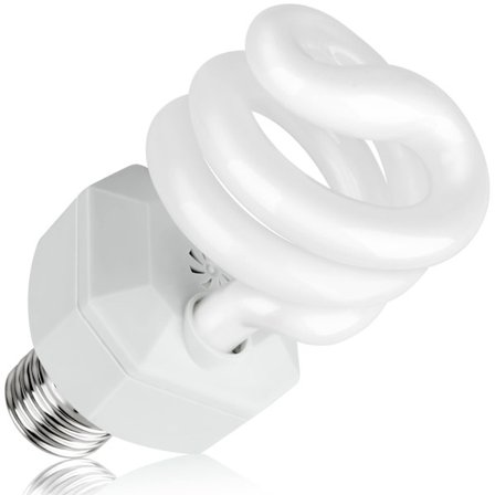 UVA UVB 5.0 Reptillampe, 13W Dobbeltvirkende UV-lampe, Kompakt Fluorescerende, Egnet til Regnskovsreptiler[mo]