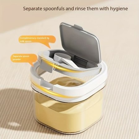 Forseglet oppbevaringsbeholder, Kaffeoppbevaring i plast – Lufttett krukke med 360° forsegling, Perfekt for kaffe, mel og tørrvarer_OF