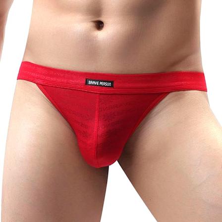Menneshorts Pustende Sexy Boxer Shorts Stringtruser Lav Midje Red L Red