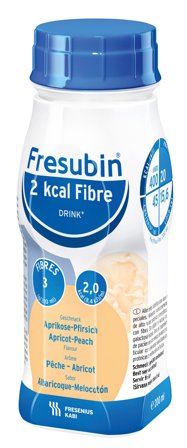 Fresubin 2 kcal Fibre Drink næringsdrikk aprikos/f 4x200 ml