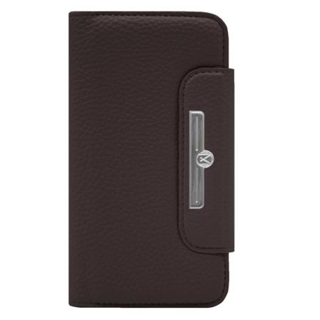 Iphone Xr Marvêlle Magnetiskt Skal & Plånbok Mörkbrun