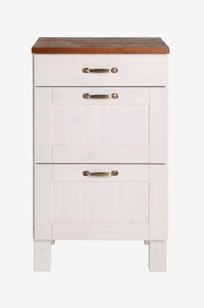 Loft24 - Kaappi Alby 3 laatikkoa - Valkoinen - Kaapit - - Homeroom