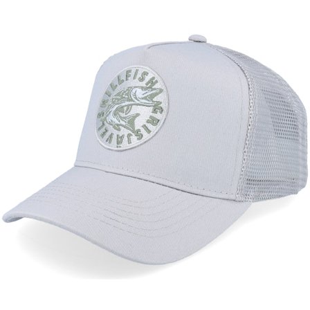Skillfish - Grey trucker Czapka Z Daszkiem - Kids Cirkel Grisjävel Light Grey/Light Grey Trucker @ Hatstore