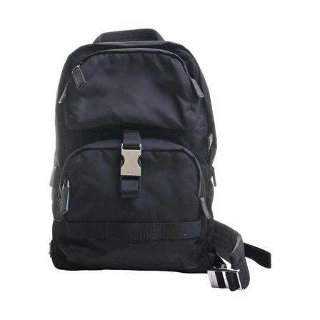 Prada Vintage Backpacks Sort, Herre Vintage Tasker, Størrelse: ONE Size