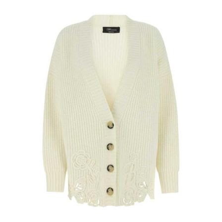 Blumarine Cardigans Hvid, Dame