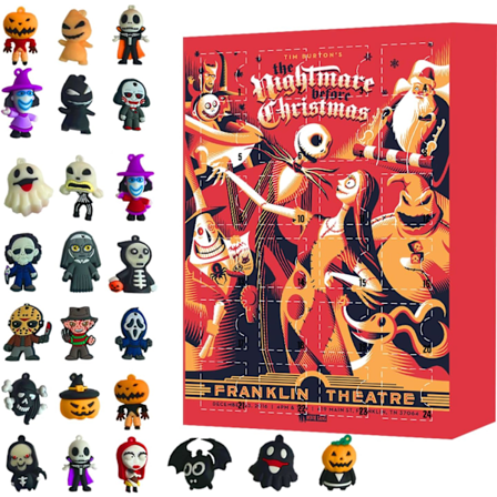 2024 Ny Halloween Jul Dukke Adventskalender 2024 Barn - 24 Dagers Halloween Nedtelling Kalender, Førjuls Dukke Mareritt Adventskalender Gave Type A