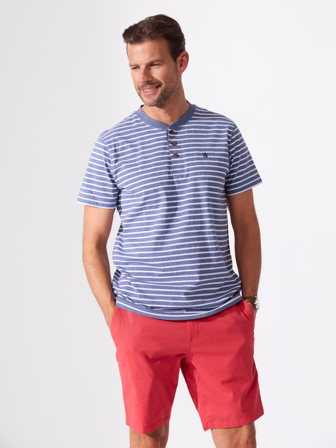 MATCH - Steeve bestefarstrøye - Redford - Str. XXL - Herre - T-skjorter & Piqué - Blå - 100% bomull