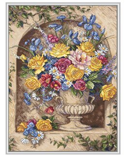 Broderikit Billede Smuk buket - LetiStitch