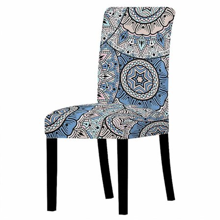 Sæt med 4 stolbetræk, aftageligt stolbetræk til spisestuestole