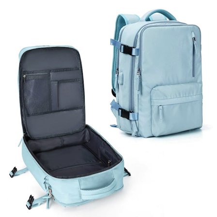 Suuri matkareppu, käsimatkatavarakokoinen, vedenpitävä ulkoilureppu, päiväreppu, sopii 14 tuuman kannettavalle tietokoneelle, USB-latausliitäntä, 