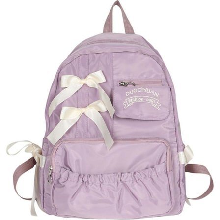 Sød skoletaske rygsæk med sløjfer til daglig brug Kawaii Aesthetic_TF_TF