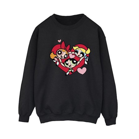 The Powerpuff Girls Dam/Dam Håller Händer Hjärta Sweatshirt