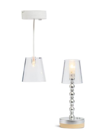 Lundby Golv+Taklampa Batteri Grey Lundby