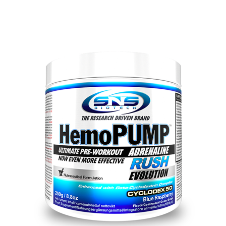 SNS Biotech PWO Hemopump Adrenaline Rush 250 g