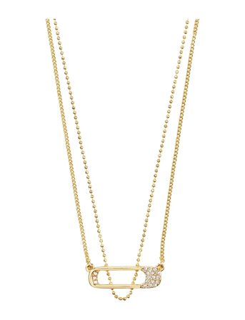 Instant Necklace, 2-In-1 Set, Gold-Plated Gold Pilgrim