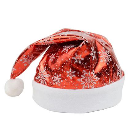 2 stk. Julehuer med skinnende stof og snefnug - Julekostume - Julehuer