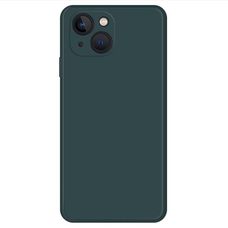 Skråt gummicover mod fald til iPhone 13 Mini - Sortgrønt